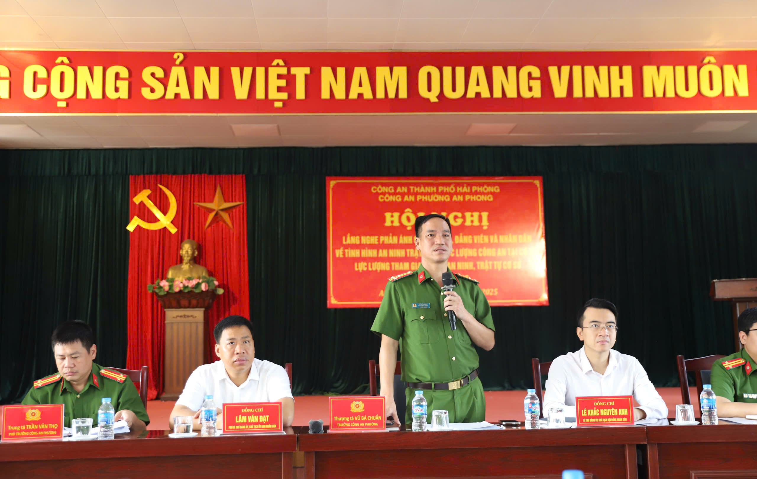 Công an phường An Phong lắng nghe ý kiến Nhân dân để phục vụ Nhân dân tốt hơn